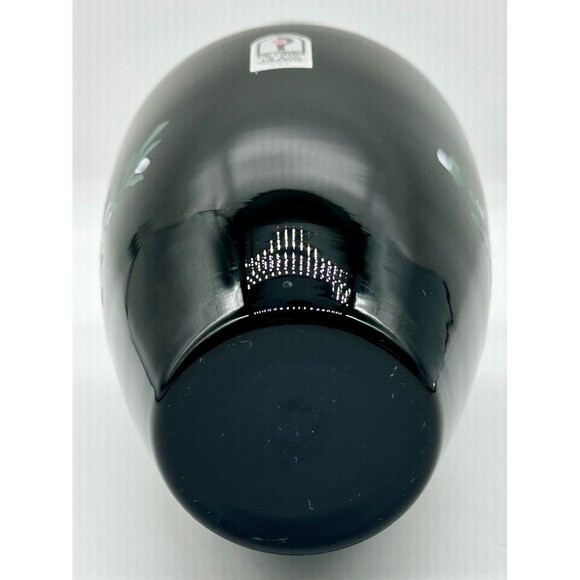 White Rose Vase by PILGRIM GLASS Black Glass - Picture 5 of 8